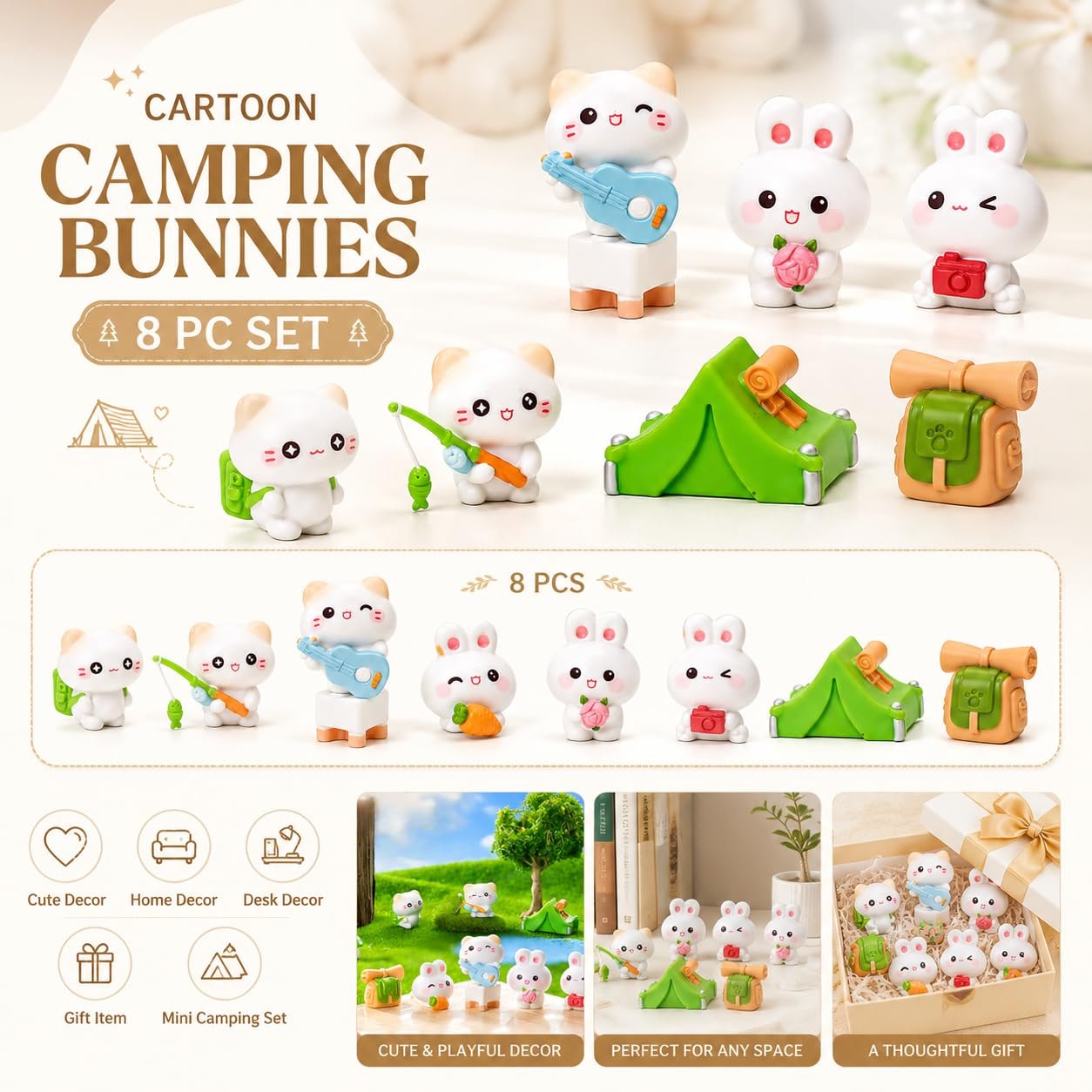 Cartoon-Camping-Bunnies-Mini-Figurines-2