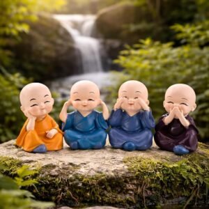 Colorful Baby Buddha Monk-1