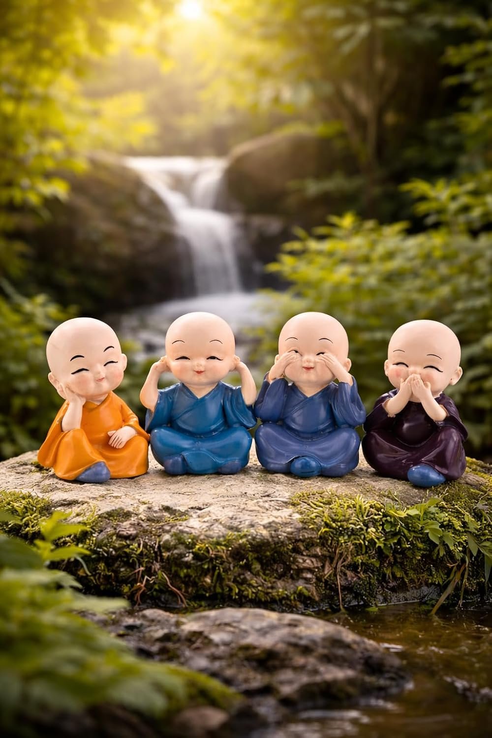 Colorful Baby Buddha Monk-1
