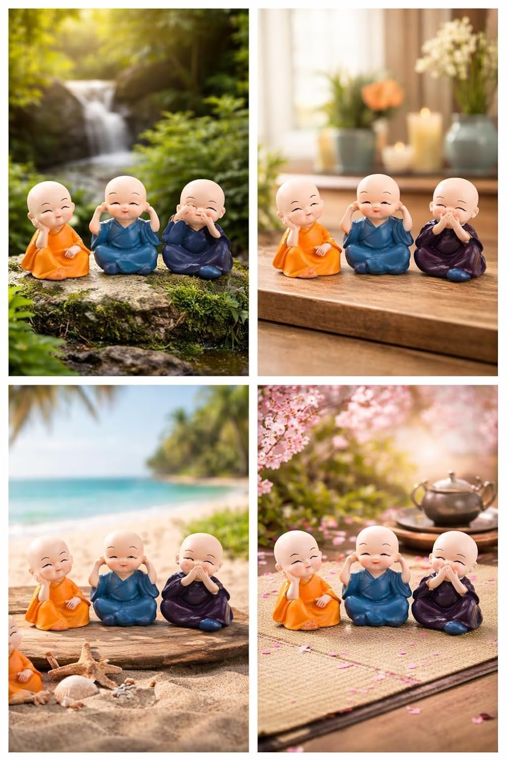 Colorful Baby Buddha Monk-2