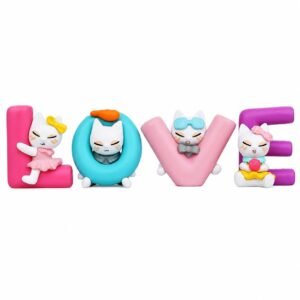 Love Cat Miniature Figurine