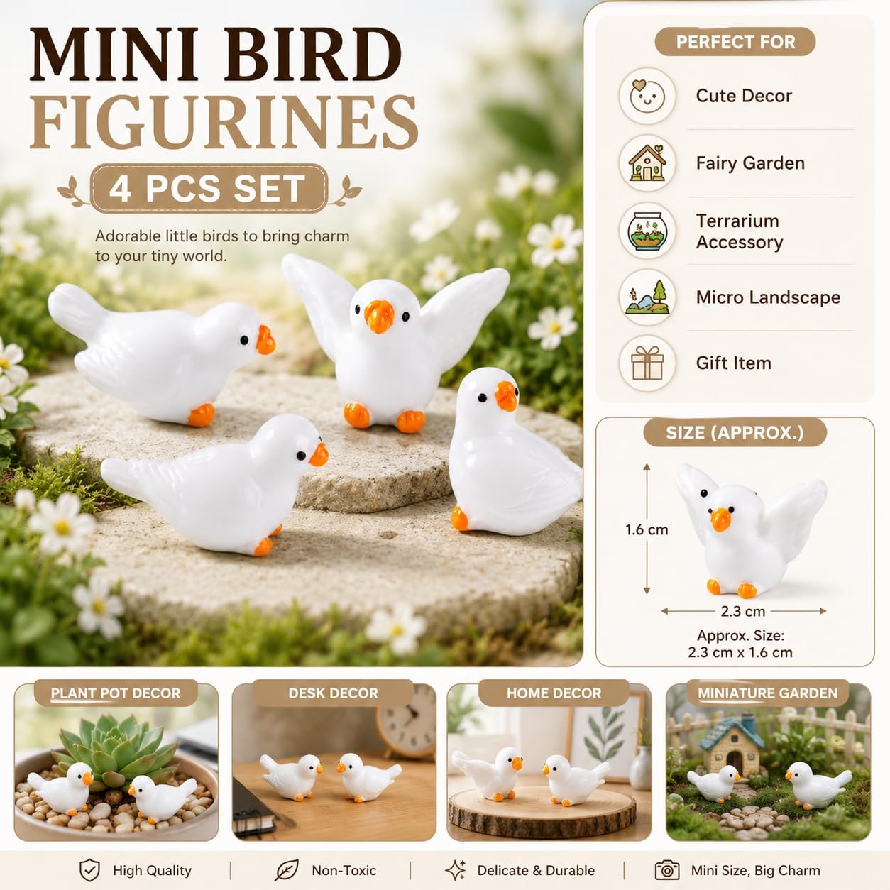 Mini Bird Figurines-1