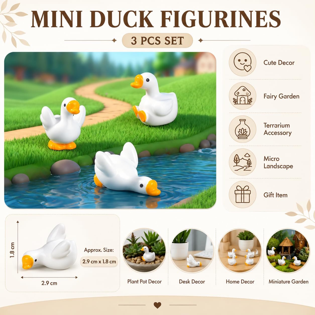 Mini Duck Figurines-2