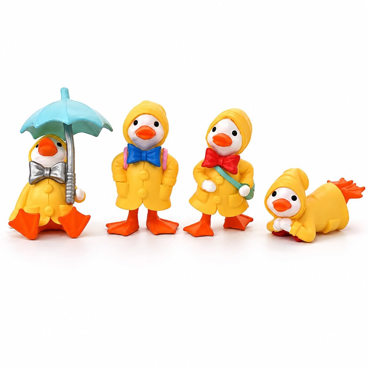 Miniature-Cartoon-Duck-In-Raincoat