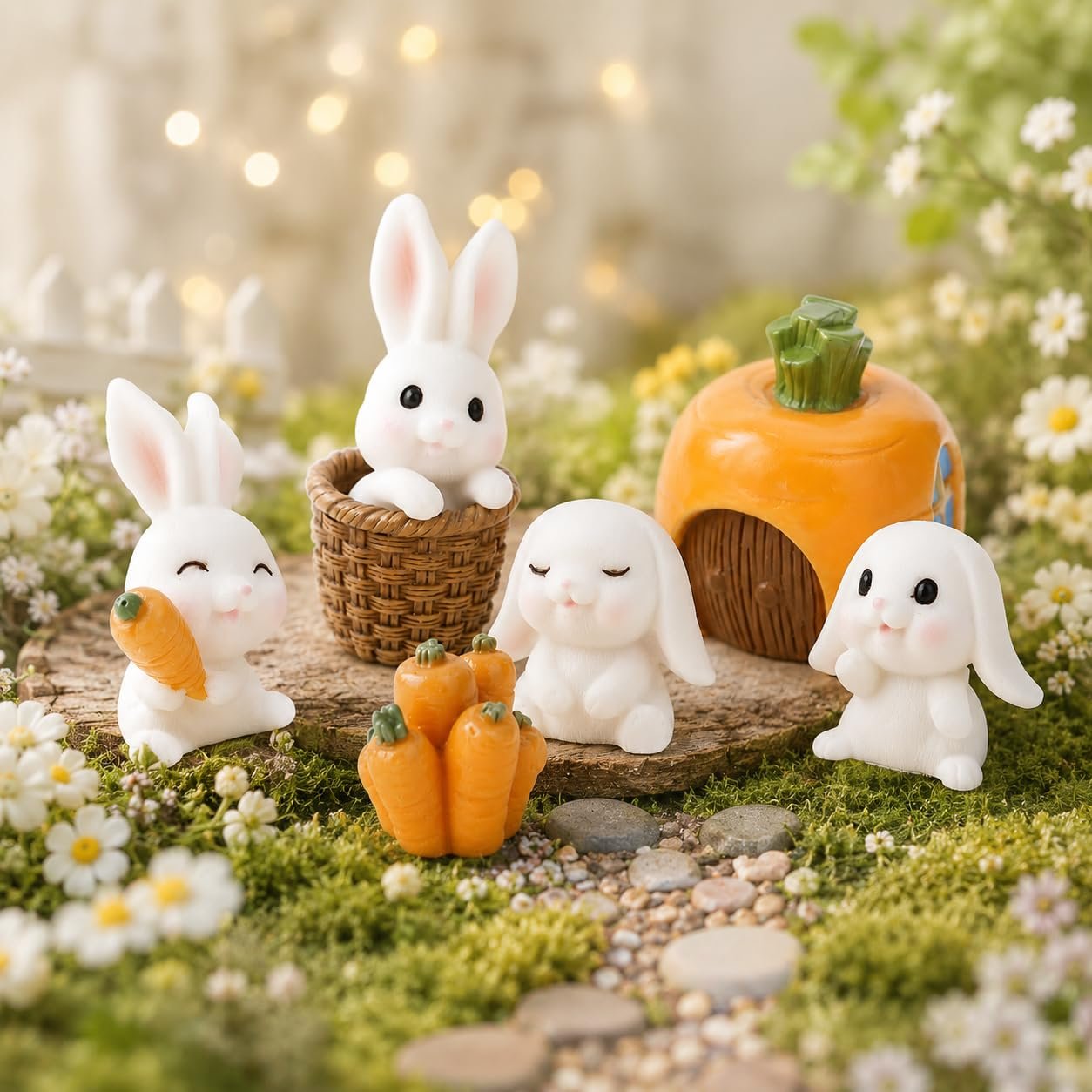 Rabbit Miniature Figurines Showpiece-1