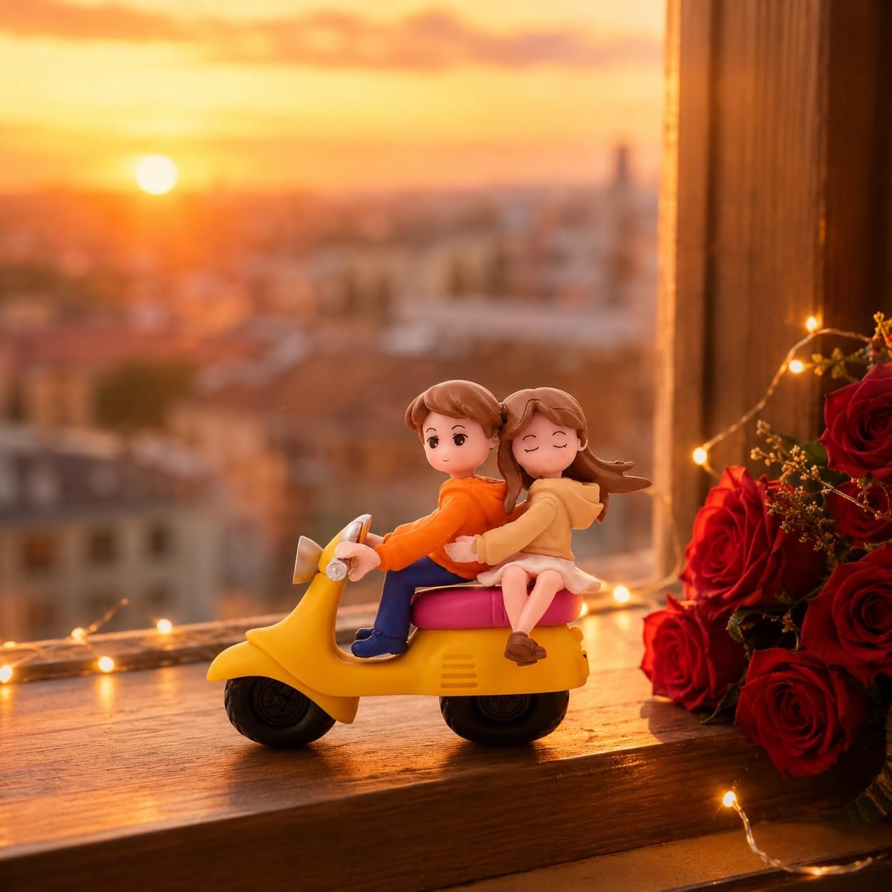 Romantic-Scooter-Love-Couple-Miniature-Showpiece-3