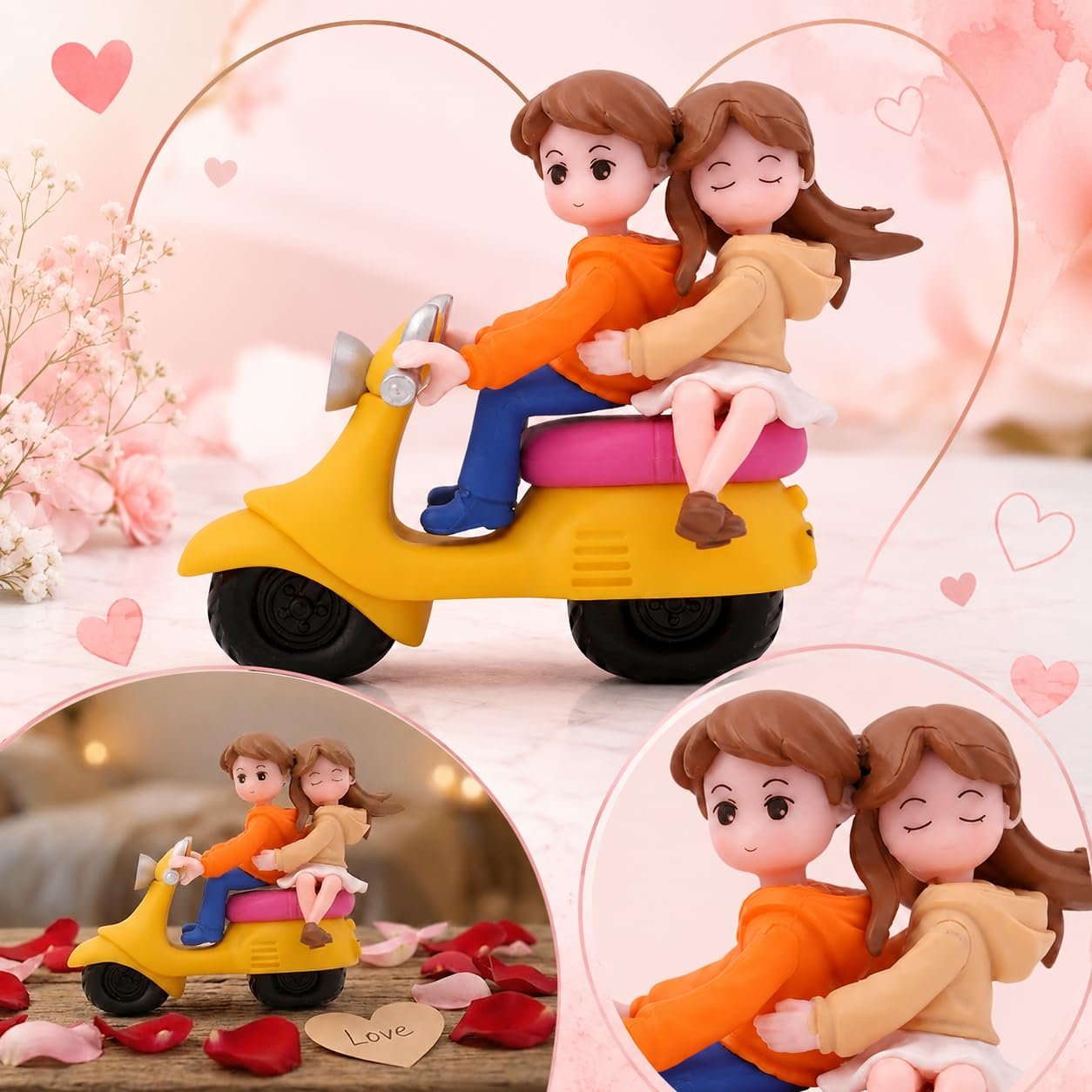 Romantic-Scooter-Love-Couple-Miniature-Showpiece-5