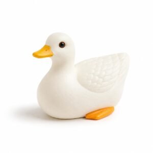 White Duck Figurine